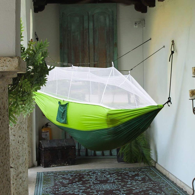 DOLPHY Portable Camping Hammock with Mosquito Net for Hiking Travel - Image 3