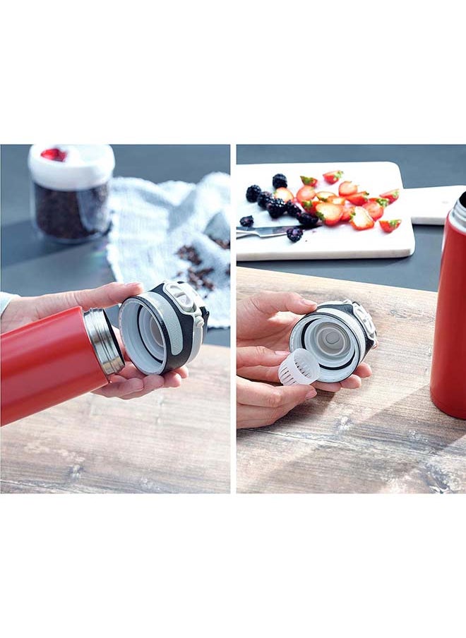 LEIFHEIT - Leifheit Flip Mug 600ml Red - Image 1