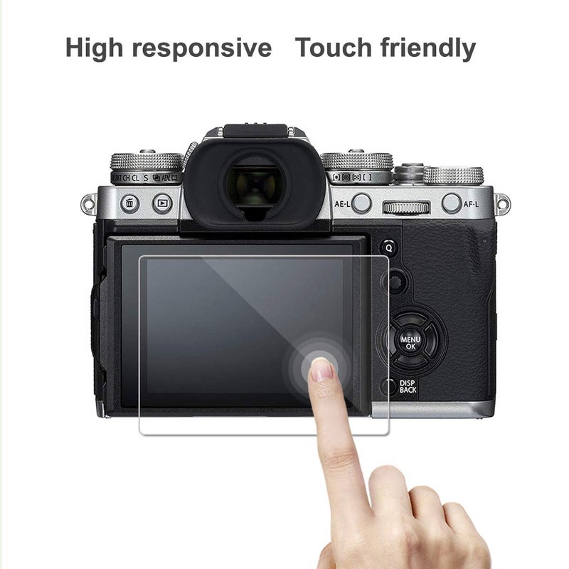 AKWOX (Pack of 3) Tempered Glass Screen Protector For Fujifilm X-T3, [0.3mm 2.5D High Definition 9H] Anti-scratch Optical LCD Premium Protective Cover - Image 4