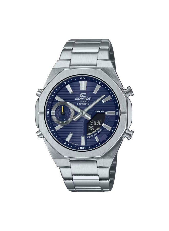 Casio Edifice Analog Digital Smartphone Link Blue Dial Quartz ECB-S10D-2ADF - Image 1