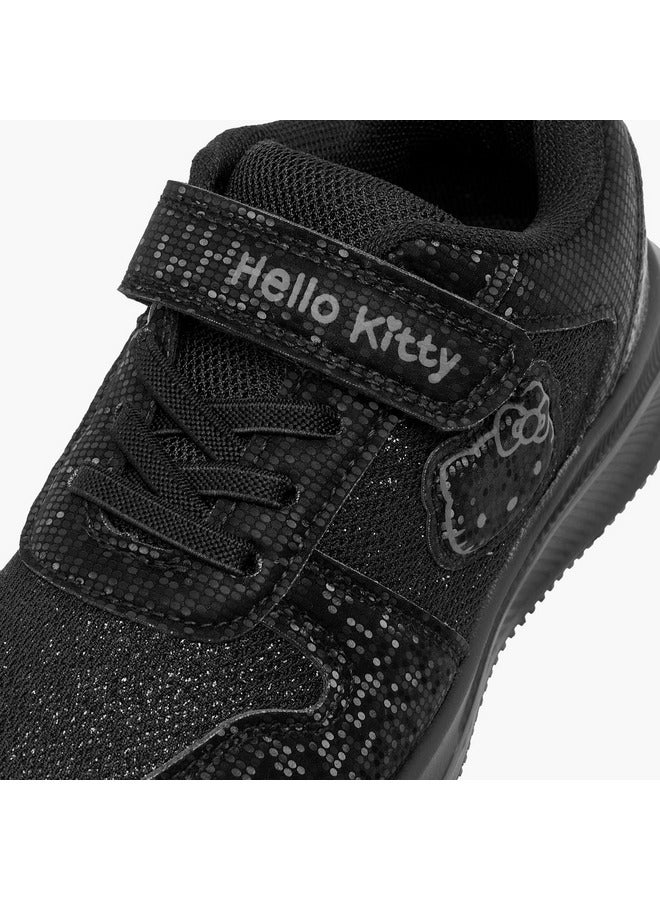 Hello Kitty Girls Embellished School Shoes with Hook and Loop Closure - Image 4