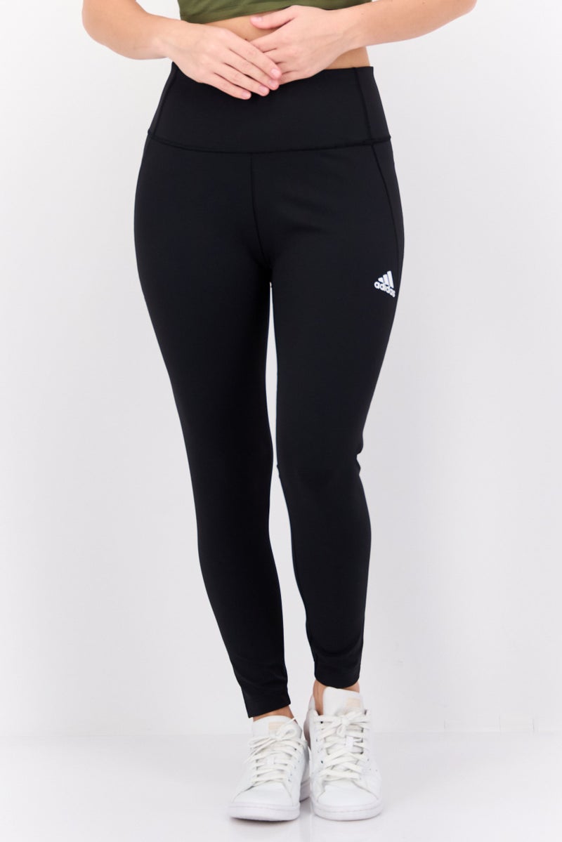 Adidas Women Sportswear Fit Brand Logo Training Tights, Black - Image 1
