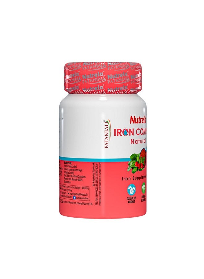 NUTRELA Iron Complex- Vegetarian Natural Capsules, 30 Count - Image 2