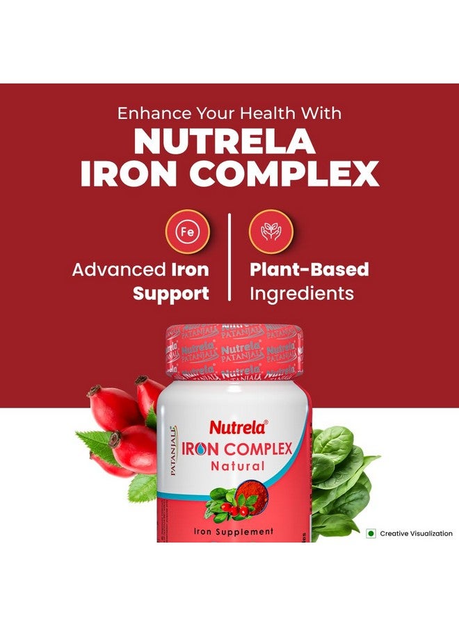 NUTRELA Iron Complex- Vegetarian Natural Capsules, 30 Count - Image 5