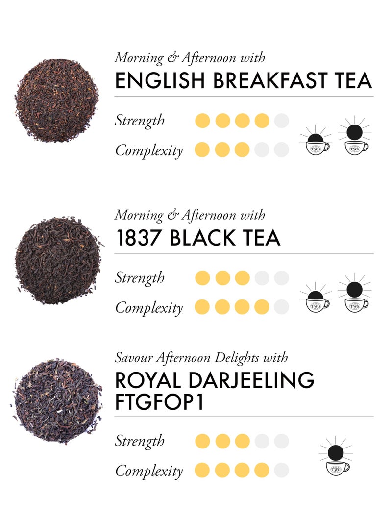TWG Tea | Empire Tea Selection | 6 Varieties | Exclusive Tea Blends | 30 Hand Sewn Cotton Teabags | Gift Set - Image 2