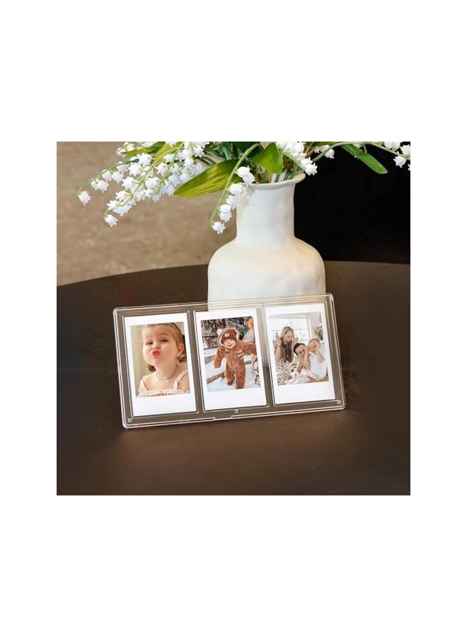 The Bros Mini Picture Frame Photo Display for Fujifilm Instax Mini 12/11/99/90/8/9/7+/EVO for Polaroid 2.15x3.4 Inches Picture Frame Multipurpose Desktop Photo Display 3 Inch 1 Pack - Image 3