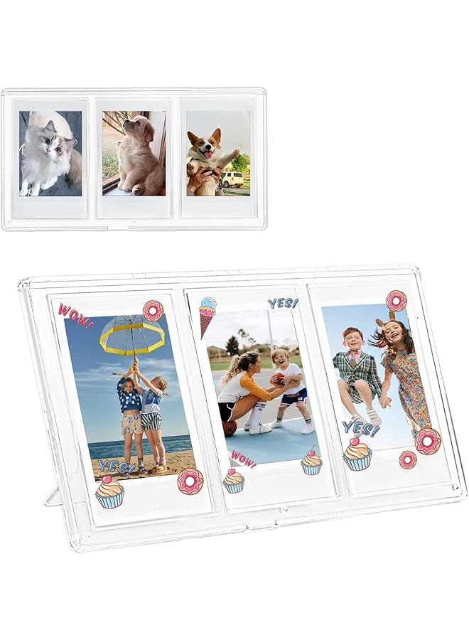 The Bros Mini Picture Frame Photo Display for Fujifilm Instax Mini 12/11/99/90/8/9/7+/EVO for Polaroid 2.15x3.4 Inches Picture Frame Multipurpose Desktop Photo Display 3 Inch 1 Pack - Image 1