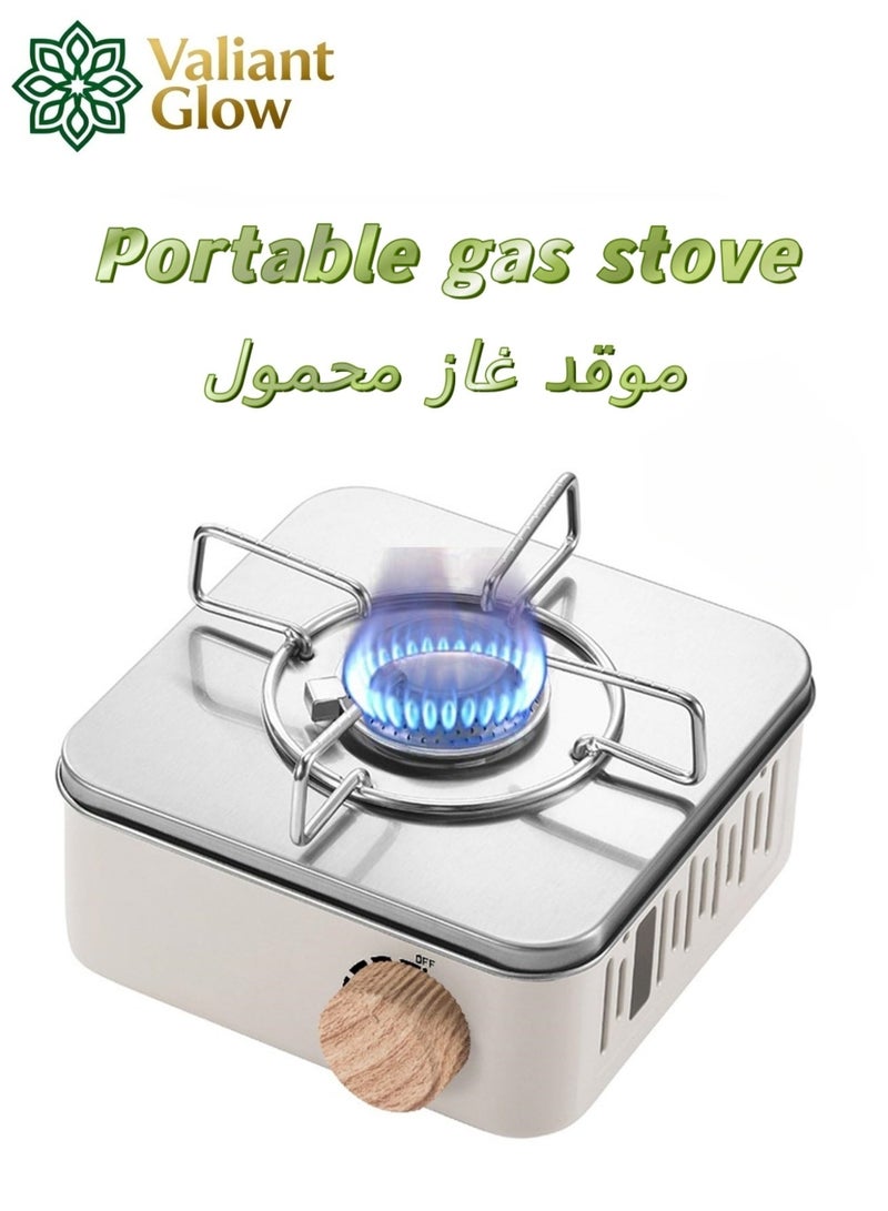 توهج شجاع موقد غاز خفيف الوزن للغاية، محمول، ومتعدد الاستخدامات | موقد غاز للطوارئ、دافور、غاز رحلات、غاز صغير لرحلات、غاز متنقل、فرن رحلات、موقد、موقد غاز خفيف、موقد غاز للرحلات | مستقر ومقاوم للرياح | لهب قوي وإشعال في 3 ثوانٍ | لا يتطلب طاقة | أصغر بنسبة 75% من المواقد التقليدية | مناسب للتخييم وصيد الأسماك والطهي في الأماكن المغلقة - Image 1