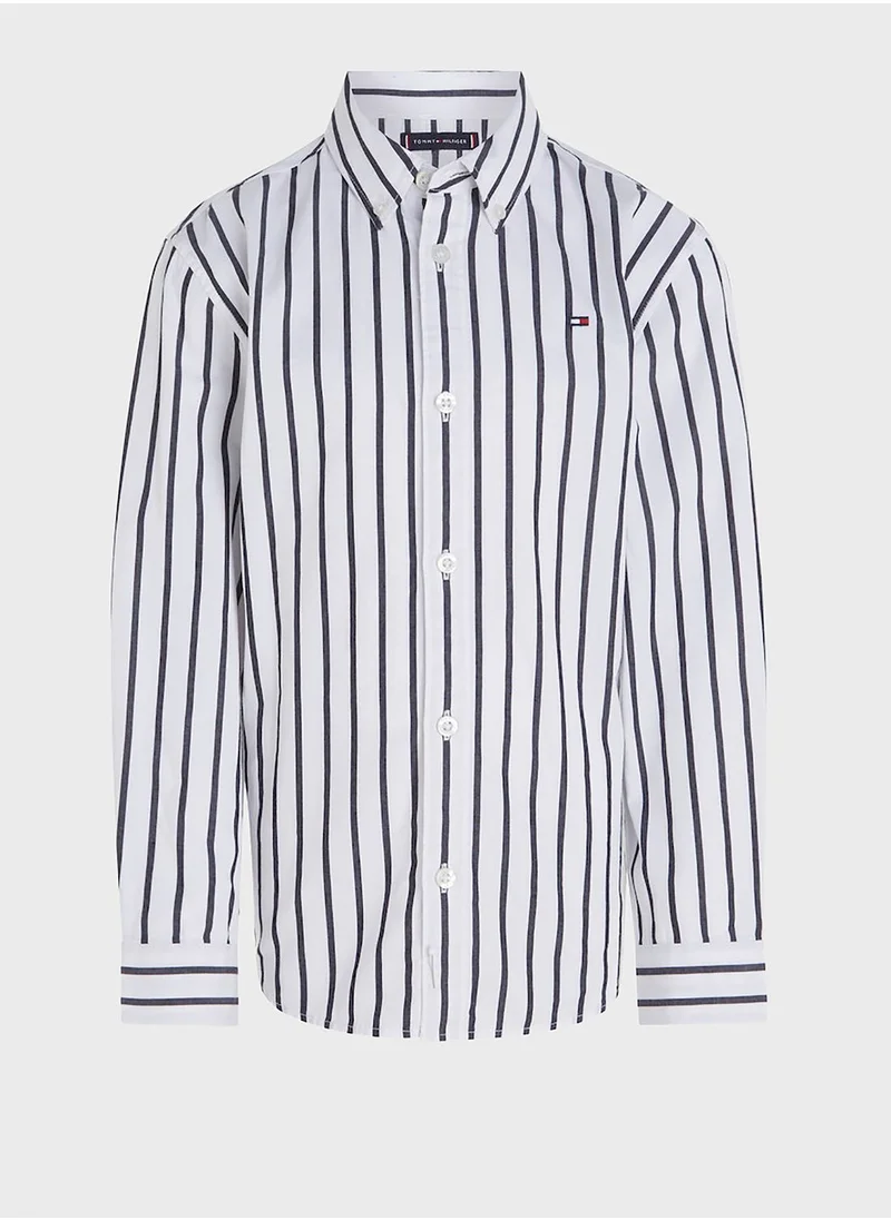 TOMMY HILFIGER Kids Stripe Regular Shirt