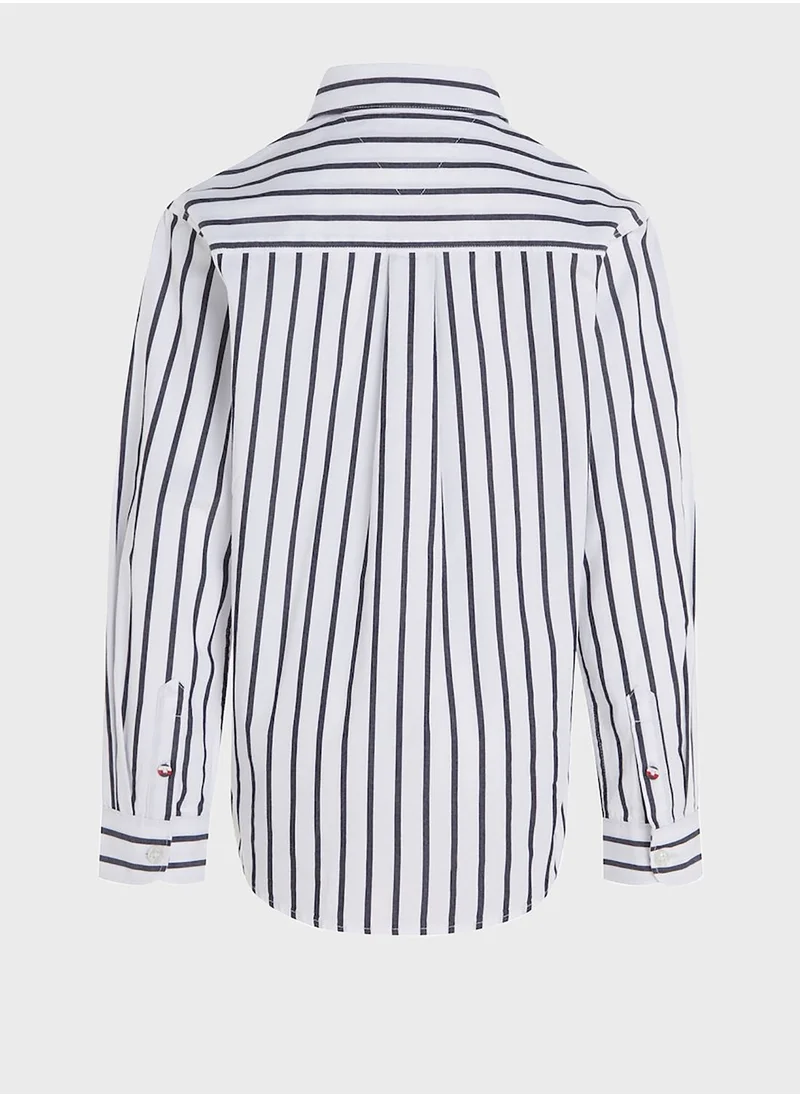 TOMMY HILFIGER Kids Stripe Regular Shirt