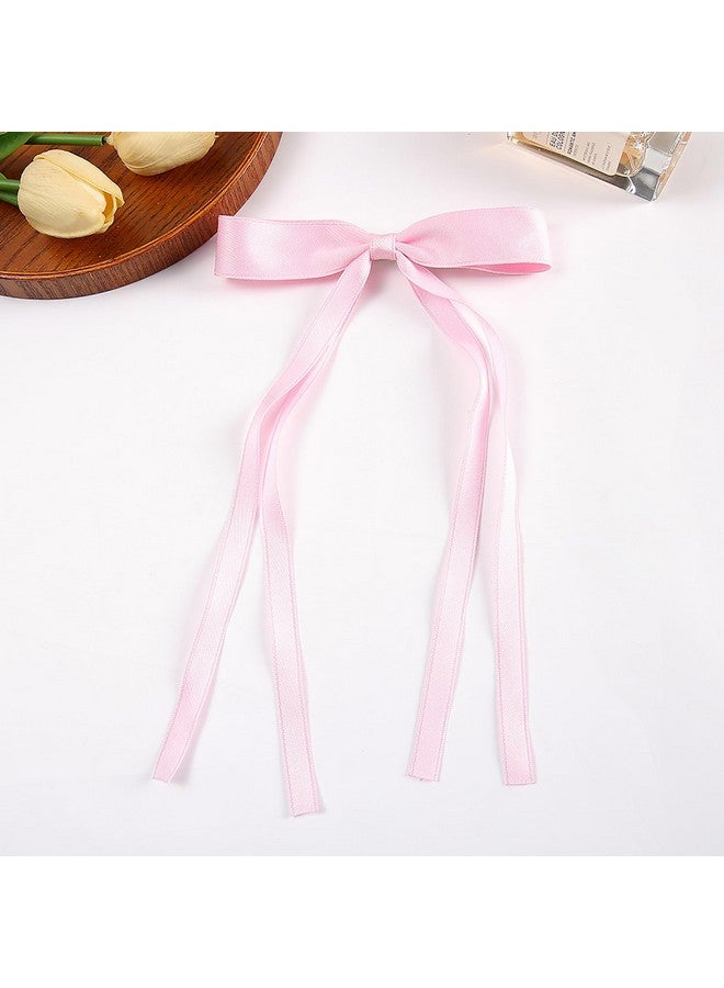 Ayesha Hair Bows Clips Ribbon Bowknot With Long Tail Princess Hair Bows French Barrettes Hair Accessories For Women Girls 4Pcs - Image 5