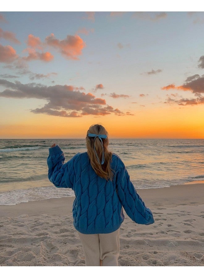 Ayesha Hair Bows Clips Ribbon Bowknot With Long Tail Princess Hair Bows French Barrettes Hair Accessories For Women Girls 4Pcs - Image 2