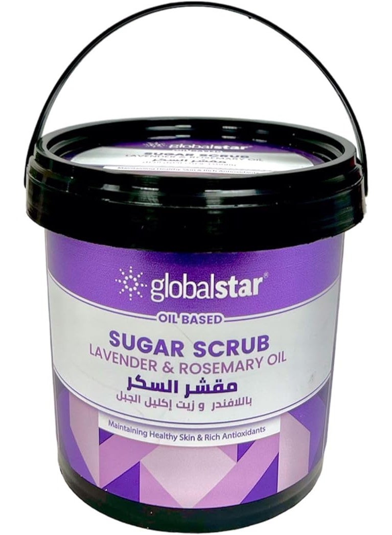 globalstar Oil Sugar Scrub Lavender and Rosemary 600 ml - Image 1