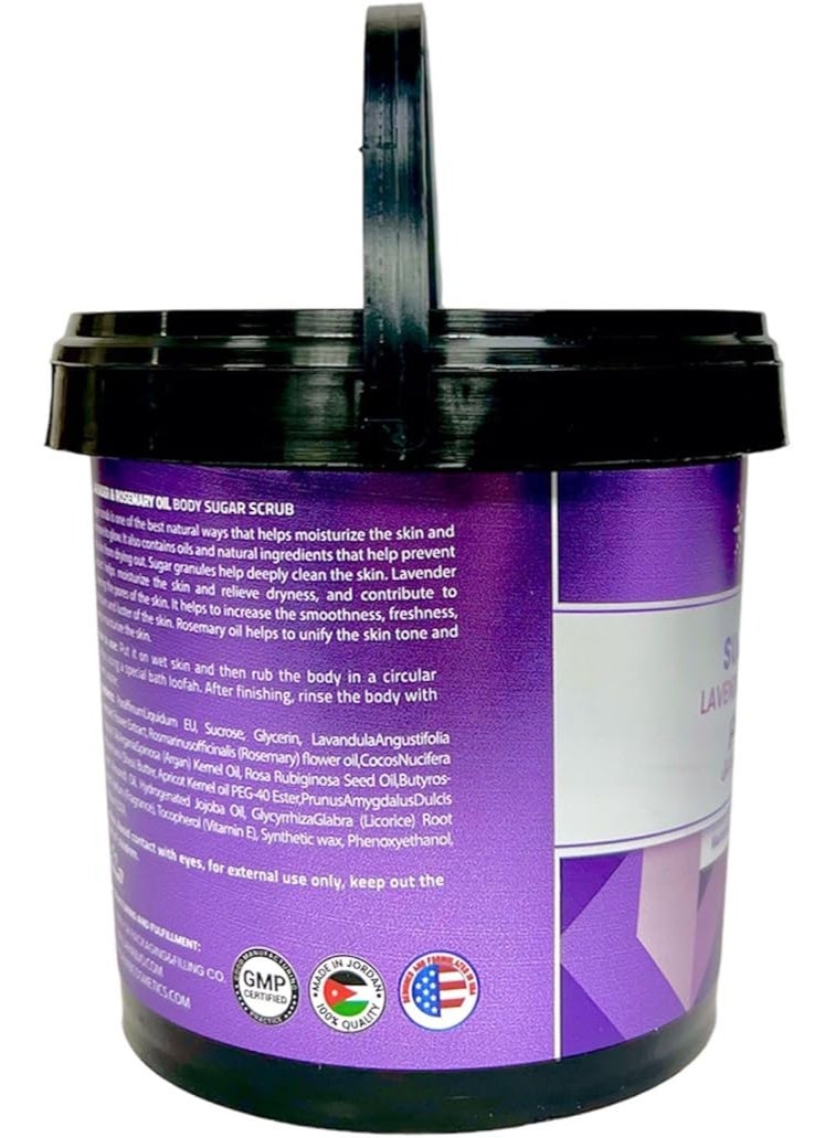 globalstar Oil Sugar Scrub Lavender and Rosemary 600 ml - Image 2