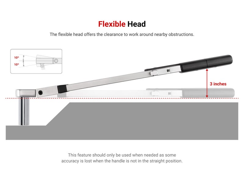 TEKTON 1/2 Inch Drive 72-Tooth Split Beam Torque Wrench (40-250 ft.-lb.) TRQ62203 - Image 5