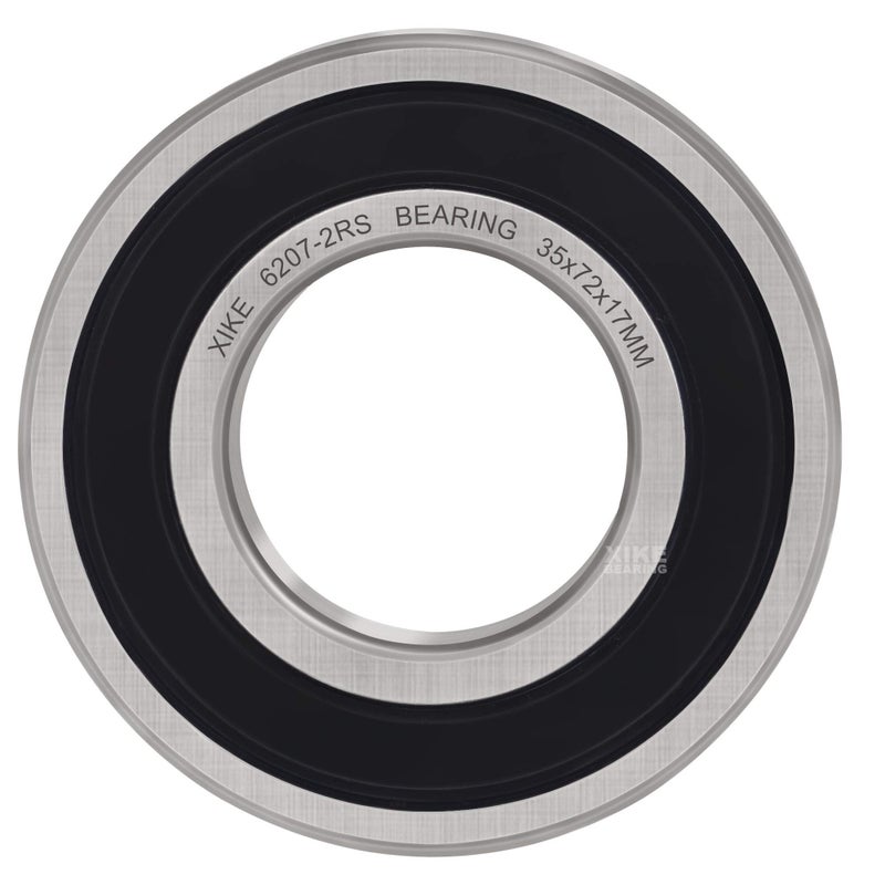 XIKE 2Pcs 6207-2RS Double Rubber Seal Bearings,Pre-lubricated and Stable Performance and Cost Effective,Deep Groove Ball Bearings (35x72x17mm) - Image 5