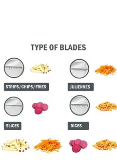 Generic Vegetable cutter mandoline slicer adjustable slicer fruit cutter salad cutter salad slicer potato food chopper french fries cutter fruit slicer vegetable chopper  - Image 2