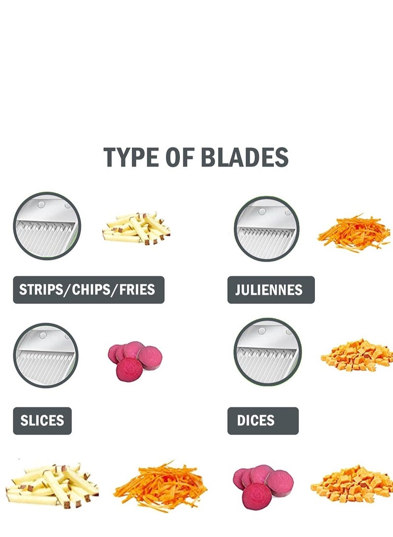 Vegetable cutter mandoline slicer adjustable slicer fruit cutter salad cutter salad slicer potato food chopper french fries cutter fruit slicer vegetable chopper  - Image 2