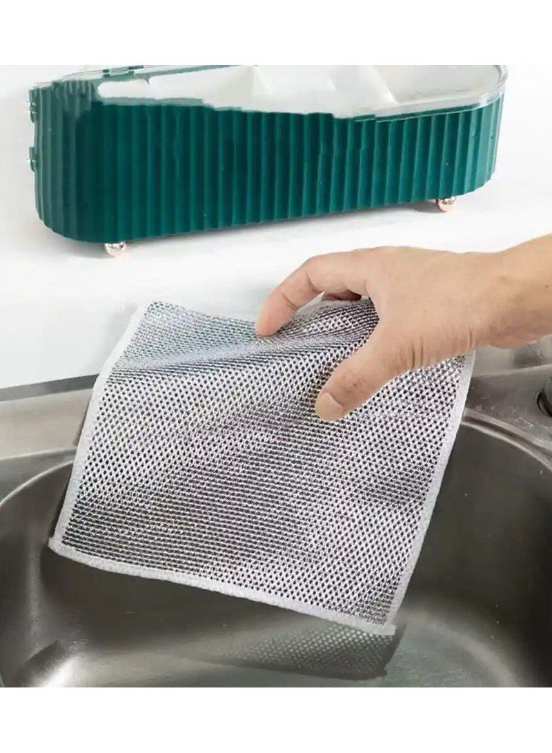12 Pieces Dish and Surface Cleaning Cloth - For Dry and Wet Cleaning - Image 1