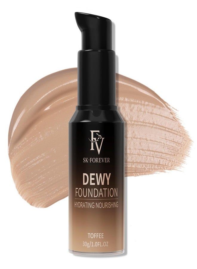 FV Full Coverage Liquid Foundation, Hydrating & Concealing, Long Lasting Stain Finish, Flawless Radiance, Waterproof Foundation for Combination Skin, 1.0 FL.OZ (Toffee) - Image 1