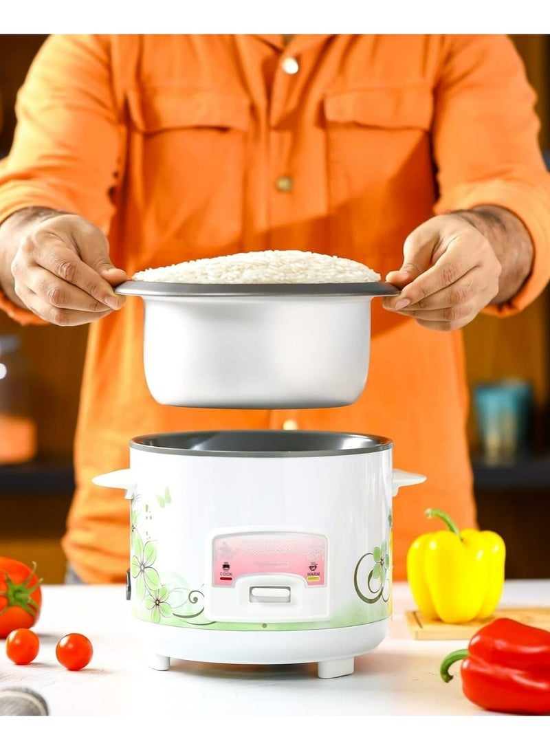 Automatic Rice Cooker 1 Liter Capacity  3 in 1 Functions Cook Steam and Keep Warm  Aluminum Non-Stick Inner Pot  Rice Spoon and Measuring Cup 400 W  - Image 4
