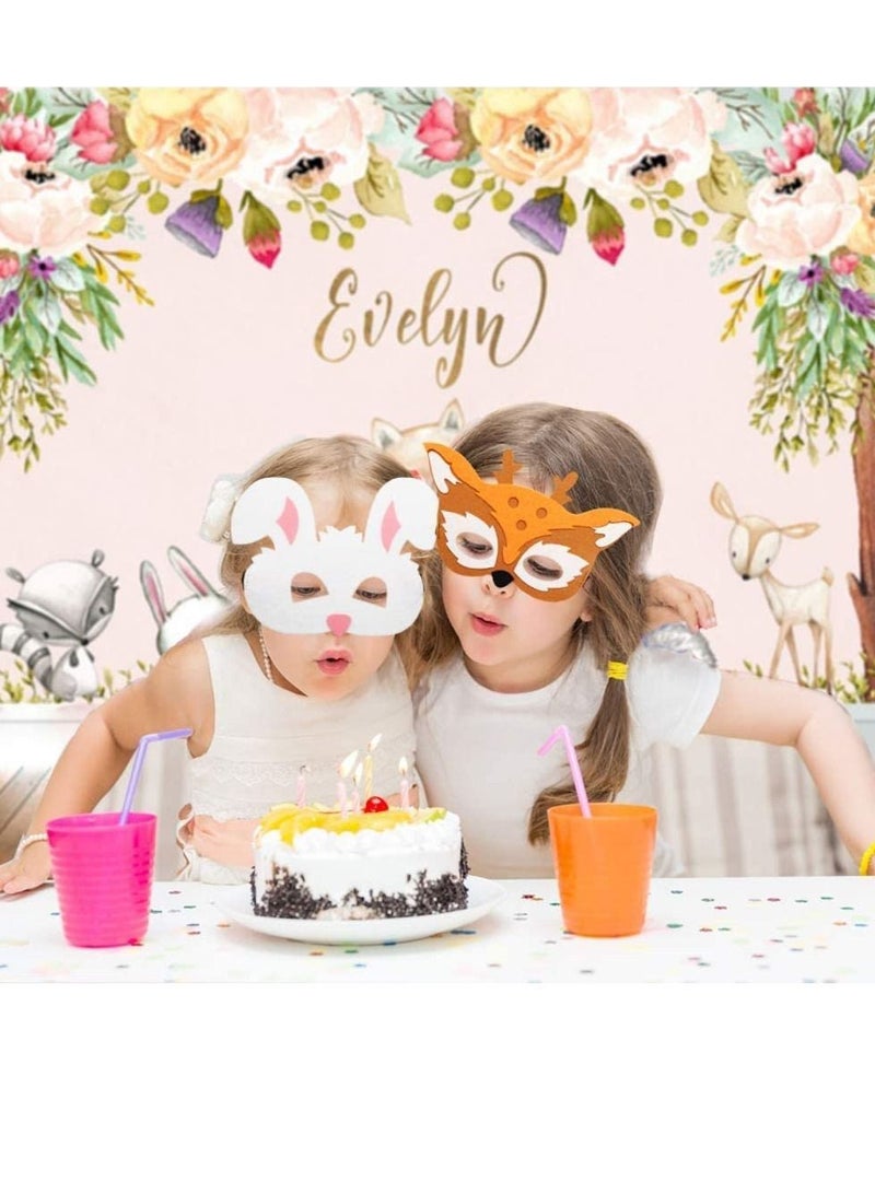 SYOSI 10pcs Woodland Party Supplies Forest-friends Animals Felt Masks Creatures Animal Cosplay Zoo Camping Themed Favors for Kids Boys or Girls - Image 5