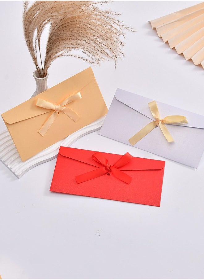 10-Piece Vintage Colourful Kraft Bow Tie Paper Envelopes Kraft Paper Envelopes Invitation Envelopes Budget Envelopes