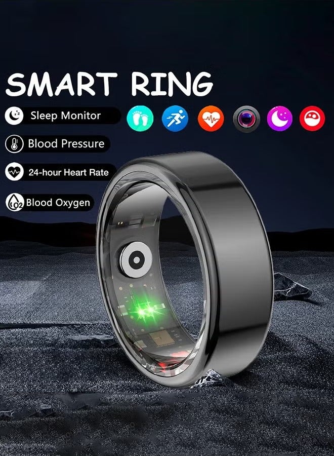 Comforniture Smart Ring Health Tracker, Anillo Inteligente para Hombre, Health Rings for Women & Men, Long Lasting Batteries Sleep Ring, Waterproof Fitness Tracker (Deep Grey, 20.6mm)  - Image 1