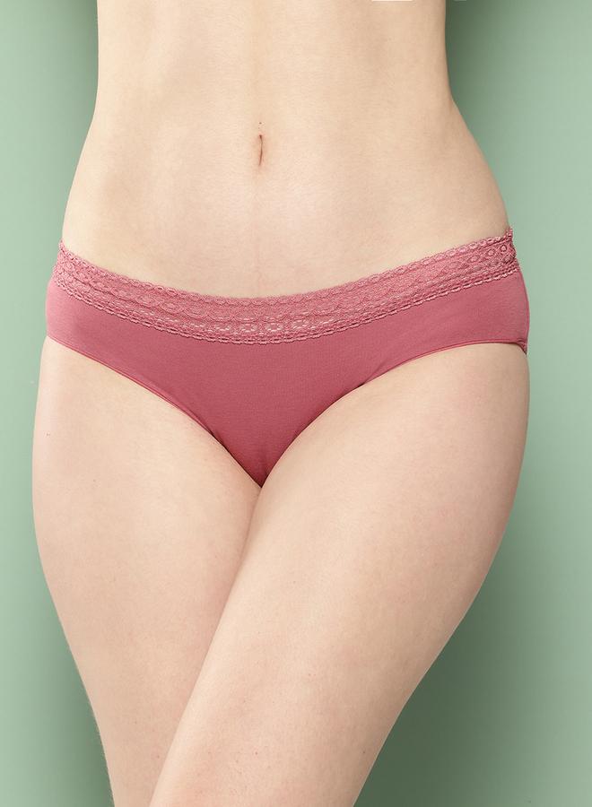 Leading Lady Pack of 3 - Printed Lace Waistband Bikini - Image 3