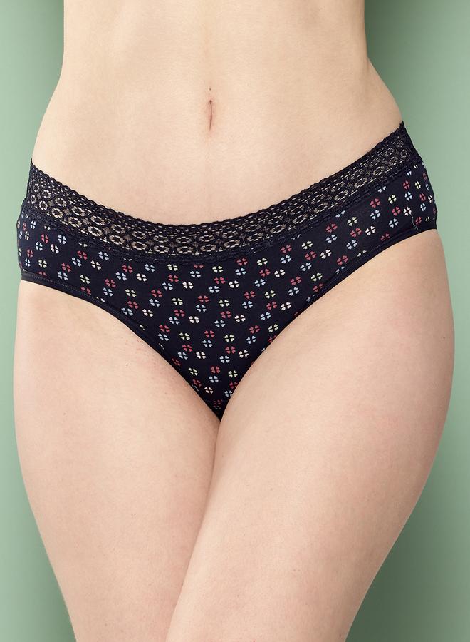 Leading Lady Pack of 3 - Printed Lace Waistband Bikini - Image 2