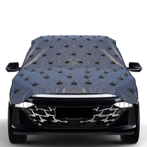 AUTOUNIKO Waterproof Spike Car Cover for Maruti Suzuki Brezza for Dogs & Monkeys Complete Protection from Dogs & Monkeys Compatible with All Hatchback,Sedan and SUV Cars 13.4 Feet Universal Size - Image 1