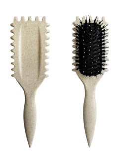 General 2Pcs Bounce Curl Defining Brush, Upgrade Bounce Curl Define Styling Brush, Bounce Curl Defining Brush With Ridges, Styling Brush For Detangling, Shaping And Defining Curls  - Image 1