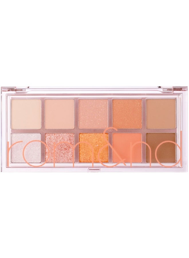 Rom&nd Better Than Palette 08 Peach Dahlia Garden No Box 8.1g - Image 1