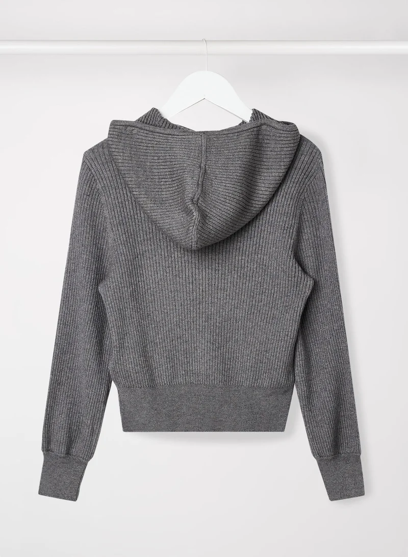 only_kids Girls Ribbed Hoodie