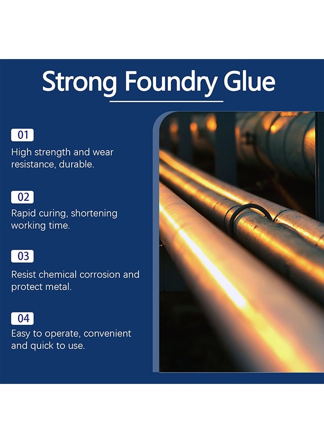 Jakehoe Strong Foundry Glue, Strong Foundry Glue For Metal, Metal Repair Glue, Strong Foundry Glue Plastic, Metal Glue Heary Duty Weld, Strong Metal Casting Welding Glue, Enhanced Casting Glue, 85ML - Image 4
