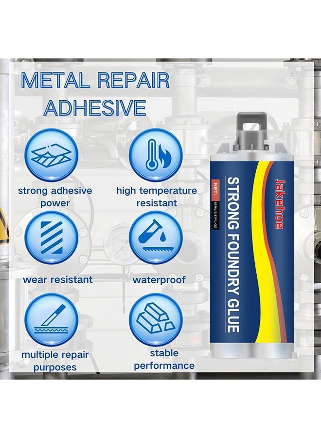 Jakehoe Strong Foundry Glue, Strong Foundry Glue For Metal, Metal Repair Glue, Strong Foundry Glue Plastic, Metal Glue Heary Duty Weld, Strong Metal Casting Welding Glue, Enhanced Casting Glue, 85ML - Image 3