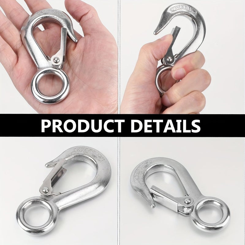 2pcs Heavy Duty Quick Release Safety Hooks for Hoisting 0.2T Load Indoor Outdoor - Image 4