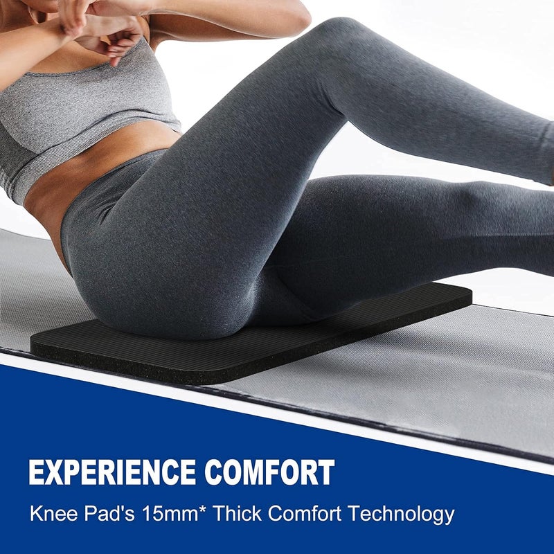 MRO Yoga Knee Pad Cushion –Premium Exercise Knee Pad - Eliminate Pain During Home Workout - Extra Padding & Support for Knees, Wrists, Elbows - Complements Your Yoga Mat 24''X10''X0.6'' - Image 5
