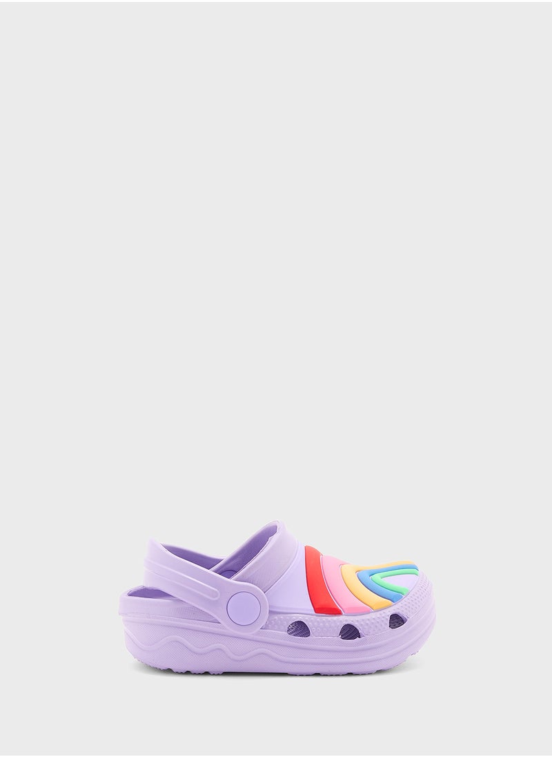 Marks & Spencer - Kids' Rainbow Clogs (4 Small - 13 Small) - Image 1
