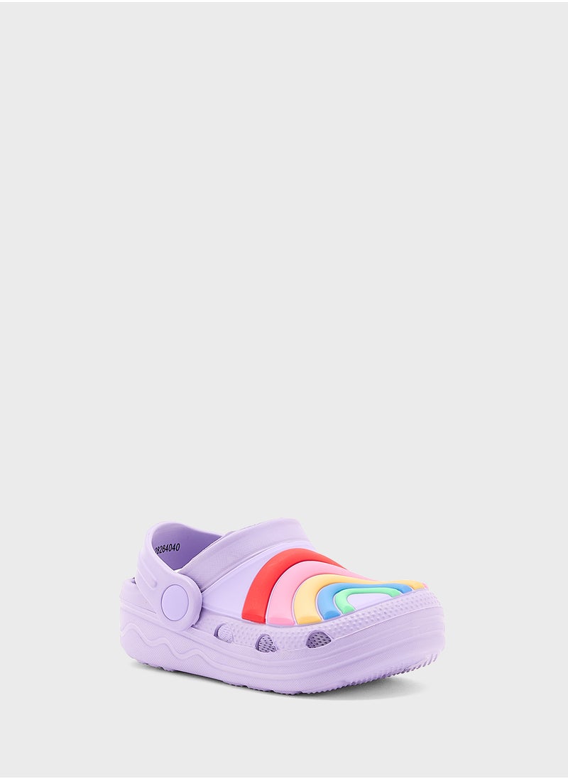 Marks & Spencer - Kids' Rainbow Clogs (4 Small - 13 Small) - Image 1