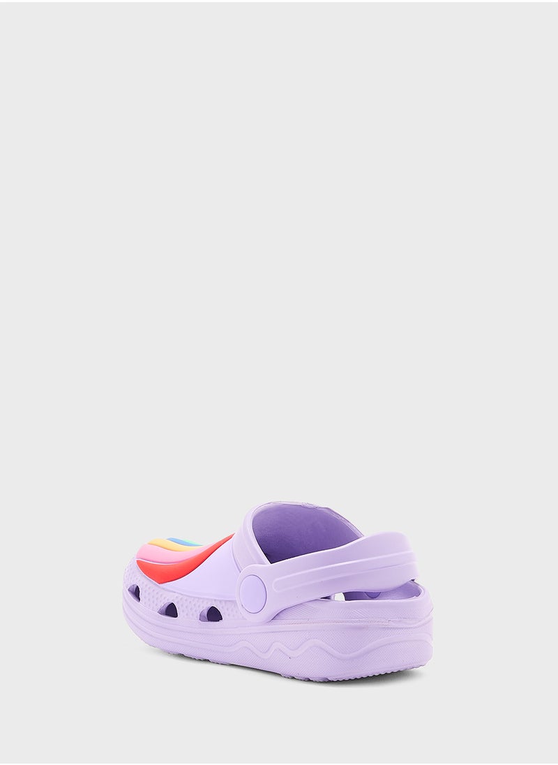 Marks & Spencer - Kids' Rainbow Clogs (4 Small - 13 Small) - Image 1
