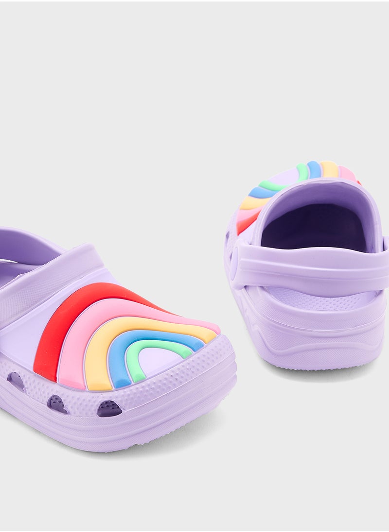 Marks & Spencer - Kids' Rainbow Clogs (4 Small - 13 Small) - Image 1