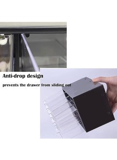 TINKDAS TINKDAS Storage Box With 9 Compartments For Storage Of Small Parts Screws Diy Tools 3 Tier With Transparent Drawers Cabinet Storage Organizer with Drawers for Hardware Small Parts Craft Supplies  - Image 4