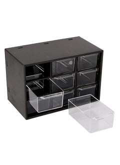 TINKDAS TINKDAS Storage Box With 9 Compartments For Storage Of Small Parts Screws Diy Tools 3 Tier With Transparent Drawers Cabinet Storage Organizer with Drawers for Hardware Small Parts Craft Supplies  - Image 1