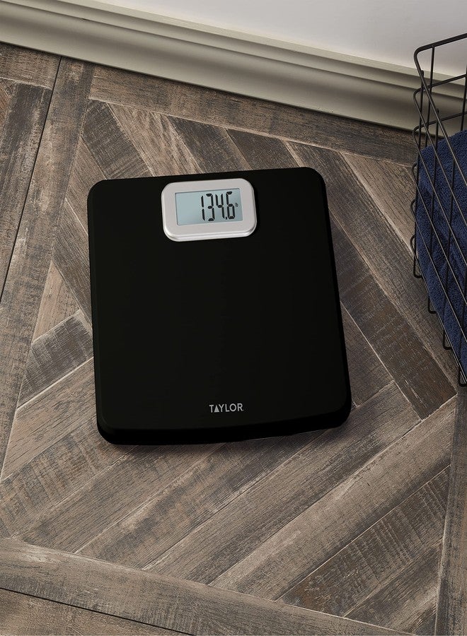 Taylor Digital Bath Scale with Antimicrobial Surface Protection, Bathroom Scale for Body Weight, 400 lbs. Black - Image 4