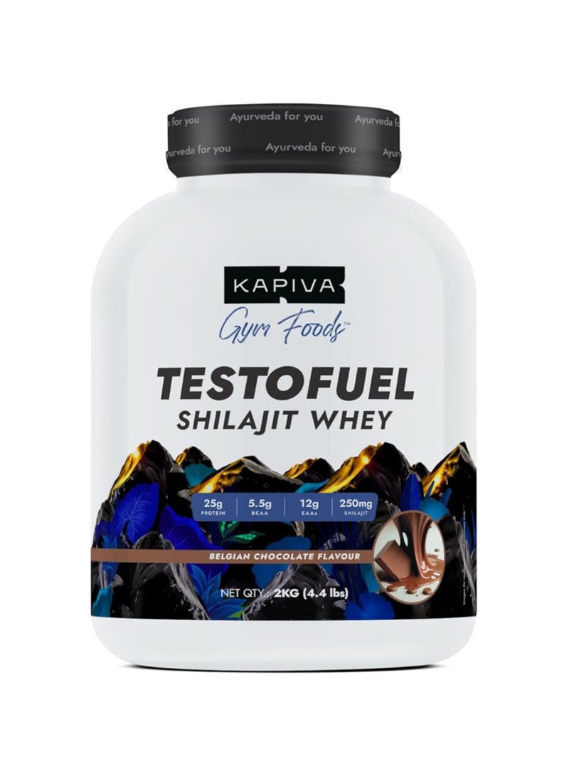 كابيفا بروتين مصل اللبن تيستو فيول شيلاجيت من كابيفا هيم فودز مع إنزيم ثنائي | امتصاص أسرع | يعزز القدرة على التحمل | ٢٥ غ بروتين | ٥.٥ غ أحماض أمينية متفرعة السلسلة | بنكهة الشوكولاتة، ٢ كجم / ٤.٤ رطل من مصل اللبن - ٢ كجم شوكولاتة