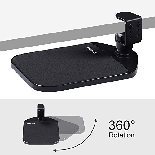 SKYZONAL Ergonomic Mouse Platform Under Desk Ergonomic Wrister Mouse Pad (Black) - Image 4