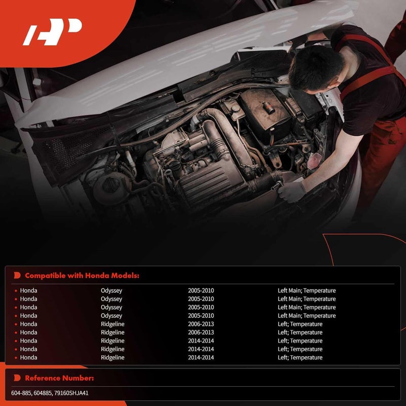 A-Premium HVAC Heater Blend Door Actuator for Honda Odyssey 2005-2010 & Ridgeline 2006-2014 - Image 2