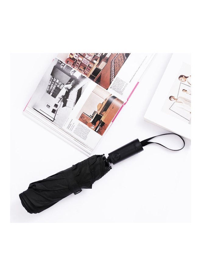 Generic High-Density Waterproof Umbrella 10 Reinforced Ribs Windproof Durable UV Protective Coating Auto Open and Close Design Reflective Strips for Increased Safety Essential for Rainy Days  - Image 4
