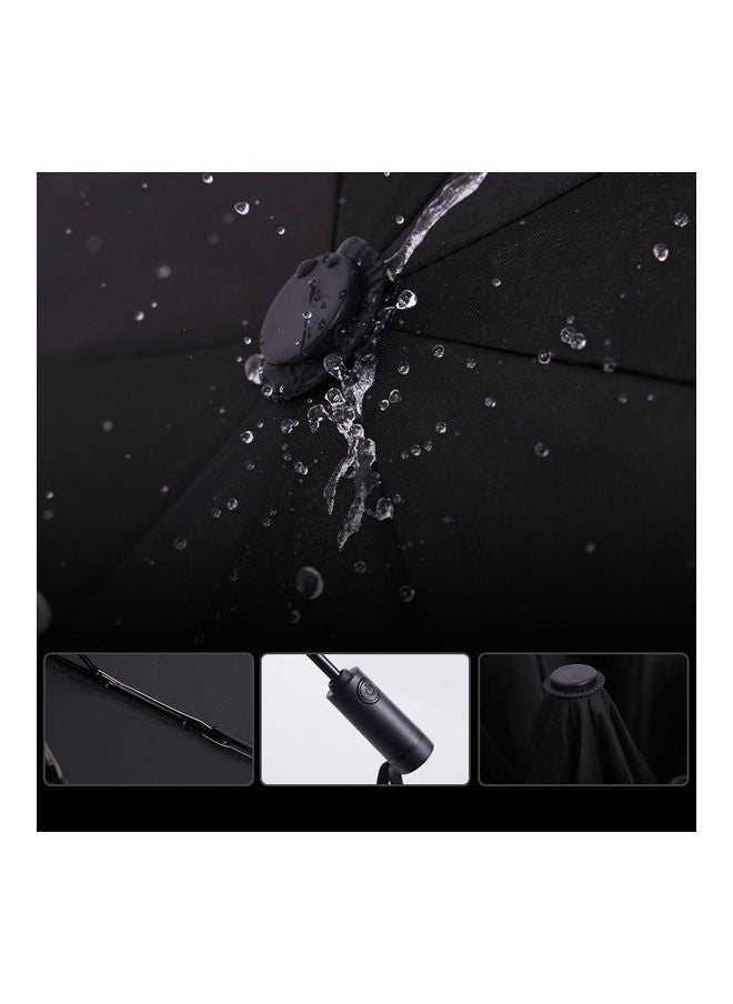 Generic High-Density Waterproof Umbrella 10 Reinforced Ribs Windproof Durable UV Protective Coating Auto Open and Close Design Reflective Strips for Increased Safety Essential for Rainy Days  - Image 5